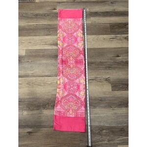 OILILY  Scarf Pink Paisley Print Silk Blend